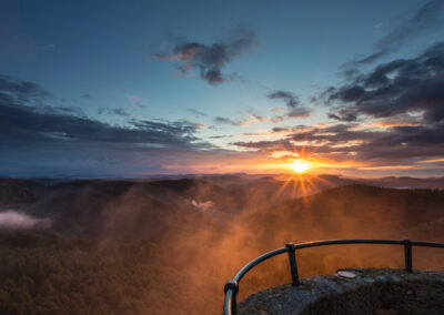Blick vom Luitpoldturm - Sonnenuntergang ist ein Erlebnis