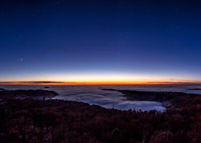 Luitpoldturm - Sternenhimmel mit Sonnenaufgang